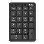 Port Designs Numeric Keypad Bluetooth Rechargeable - 22 Keys, Black