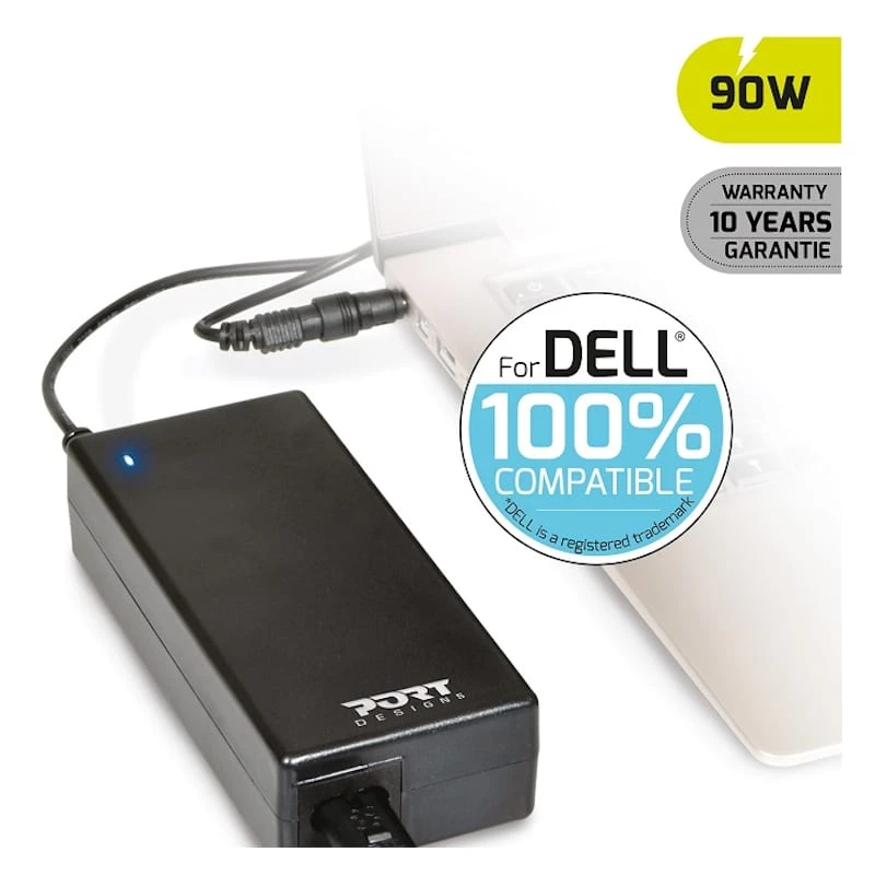 PORT DESIGNS Port Connect 90W Notebook Adapter Dell - Black
