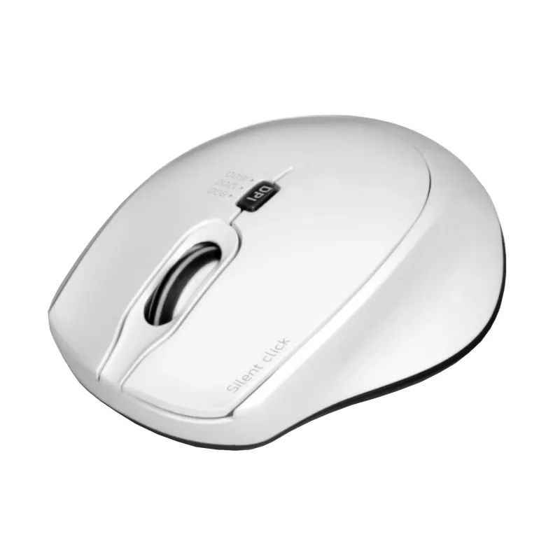 Port Designs Port Connect Silent 1600DPI 3 Button Wireless Mouse - White