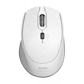 Port Designs Port Connect Silent 1600DPI 3 Button Wireless Mouse - White