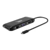 PORT USB-C Docking Station 11-in-1 Hub with 4K HDMI, VGA, Gigabit Ethernet, 100W PD, USB 3.1, SD/MicroSD, Audio - Black