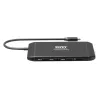 PORT USB-C Docking Station 11-in-1 Hub with 4K HDMI, VGA, Gigabit Ethernet, 100W PD, USB 3.1, SD/MicroSD, Audio - Black