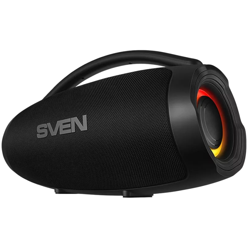Portable speaker SVEN PS-375, black, power output 30+2x15W (RMS), TWS, Bluetooth, USB, lithium battery