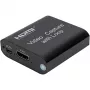 POWER PLANT CA914142 4K 30Hz HDMI Capture Device USB 3.0 with Loop-Out, UVC Plug & Play, Aluminium