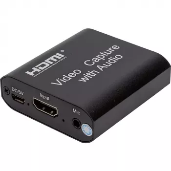POWER PLANT HDMI Video Capture Card, 4K 30Hz, USB 3.0, with Audio Output