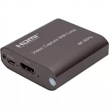 POWER PLANT, LLC CA914166 4K HDMI Video Capture Device with Loop-Out, USB 3.0, Ultra-Low Latency