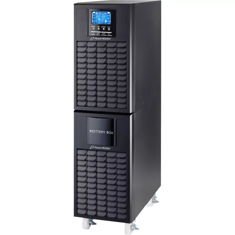 PowerWalker On-Line 10000VA UPS CG - Tower Double-Conversion UPS, 10kVA/10kW, External Batteries, Hardwired