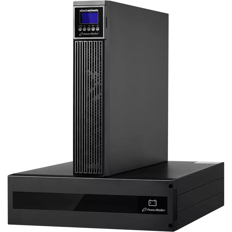 PowerWalker VFI 10000 RTG PF1 Online UPS 10000VA/10000W 5U Rack/Tower LCD with Battery Pack