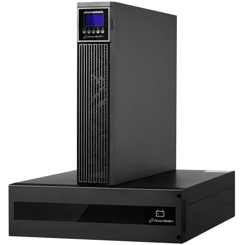 PowerWalker VFI 10000 RTG PF1 Online UPS 10000VA/10000W 5U Rack/Tower LCD with Battery Pack