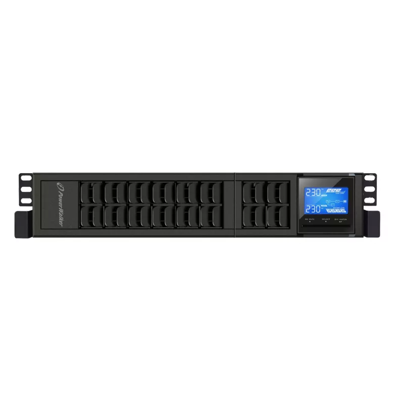 PowerWalker VFI 2000 CRS Uninterruptible Power Supply (UPS) Double-Conversion (Online), 2 kVA / 1600 W, 4 AC Outlets, Tower
