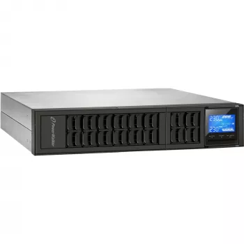 PowerWalker VFI 2000 CRS Uninterruptible Power Supply (UPS) Double-Conversion (Online), 2 kVA / 1600 W, 4 AC Outlets, Tower