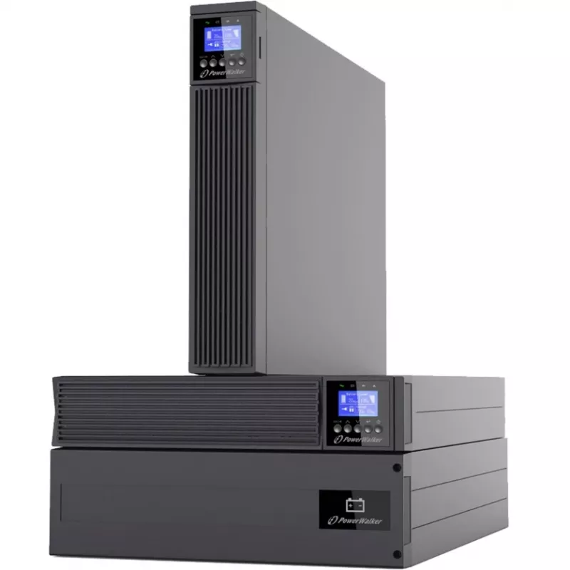 PowerWalker VFI 6000 ICR IoT 6000VA Online Double-Conversion Rack/Tower UPS, 3U, 5400W, IoT Monitoring