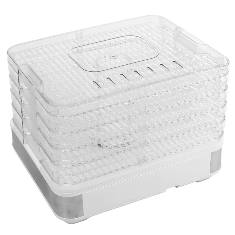 PRIME3 SFD51 Food Dehydrator Transparent & White 420 W 5 Trays Digital Timer