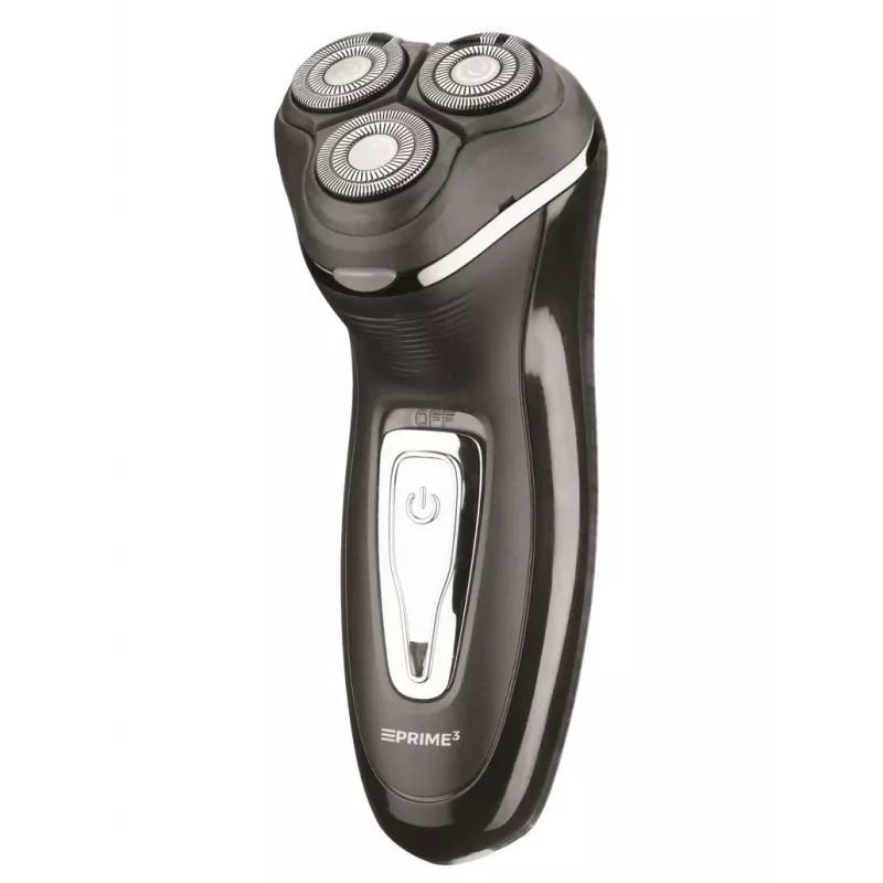 PRIME3 SRS11 Men's Rotary Shaver with Pop-up Trimmer, Black/Silver