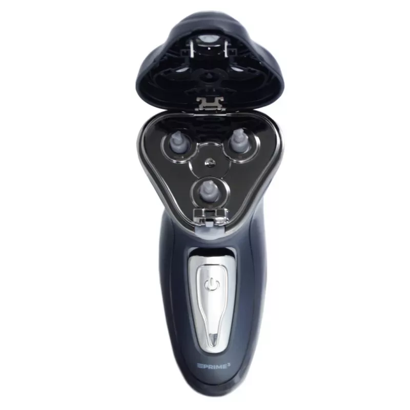 PRIME3 SRS11 Men's Rotary Shaver with Pop-up Trimmer, Black/Silver