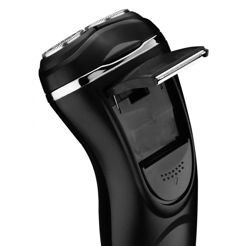 PRIME3 SRS11 Men's Rotary Shaver with Pop-up Trimmer, Black/Silver