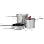 Primus Essential Trek Pot Set 1.0L & 0.6L Hard-Anodized Aluminum with Tritan Lid