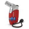 Primus PowerLighter III Spark Piezo Kitchen Lighter – Red, Refillable Butane Gas, Windproof, Adjustable Flame, Outdoor & Camping