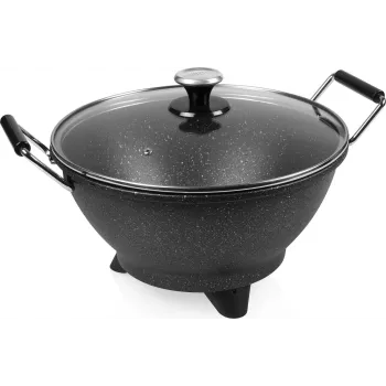 Princess 162389 Electric Wok 7L Black Die-Cast Aluminium 1400W 250°C 01.162389.01.001