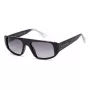 PRIVÉ REVAUX Men's Good Vibes S807 Square Sunglasses, Black Frame, Smoke Lens, UV400, 55-19-145 mm