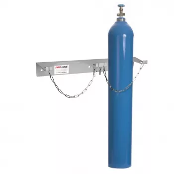Pro-Line Wall Holder for 1 Gas Cylinder, Max. Diameter 250 mm, Industrial Blue