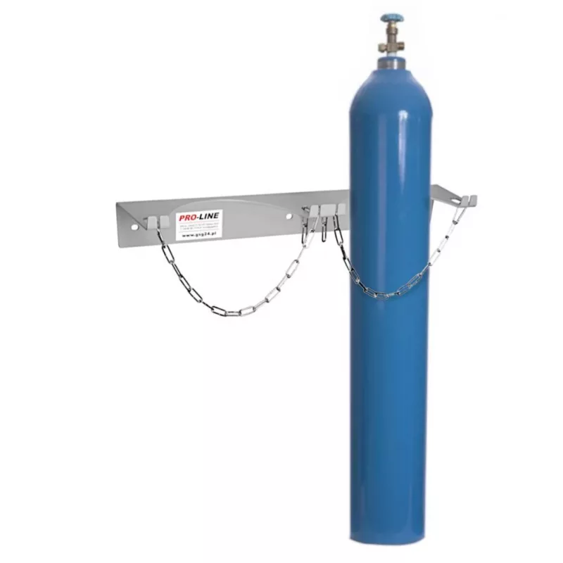 Pro-Line Wall Holder for 1 Gas Cylinder, Max. Diameter 250 mm, Industrial Blue