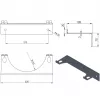 Pro-Line Wall Holder for 1 Gas Cylinder, Max. Diameter 250 mm, Industrial Blue
