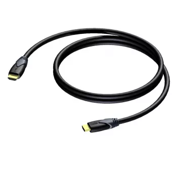 PROCAB CLV100/10 High Speed HDMI Cable with Ethernet 10m Black 4K 30Hz Gold-Plated Connectors