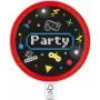 PROCOS Gaming Party Paper Plates 23cm 8-Pack (93769)