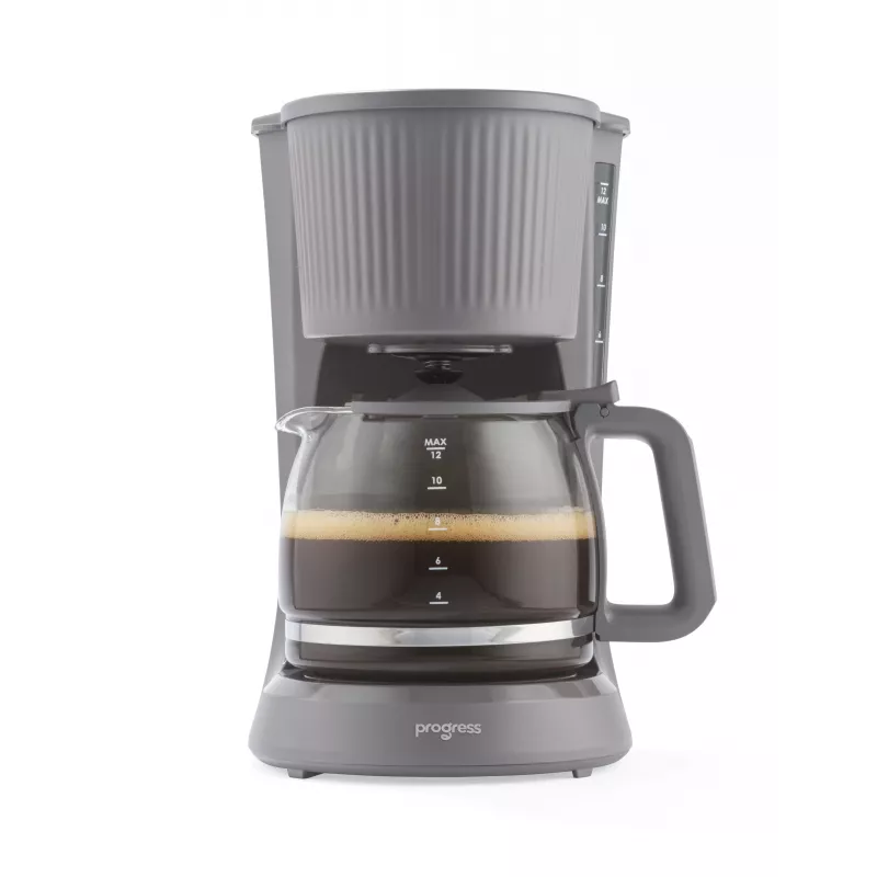 Progress EK6658PVDE Mellow Filter Coffee Machine - 1.25L, 900W, Grey/Silver