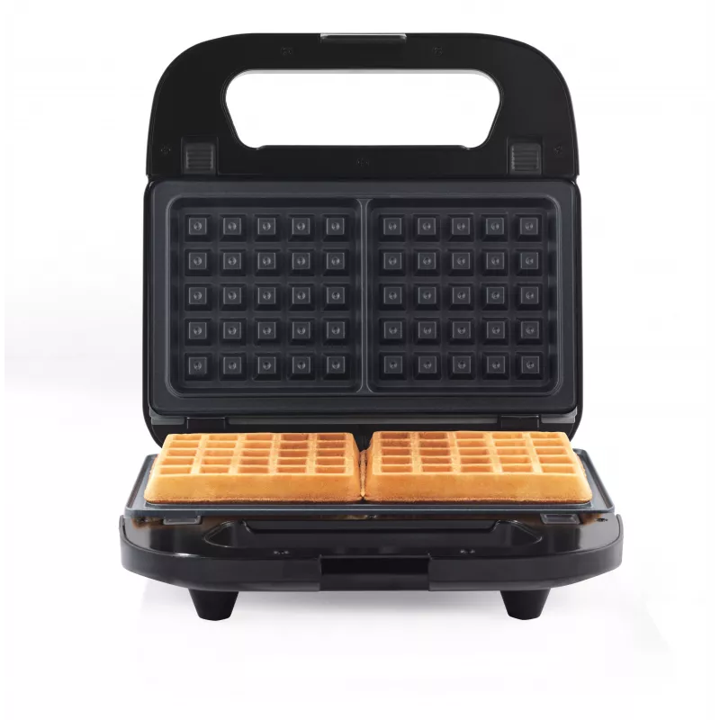Progress EK6666PVDE 3 in 1 Snack Maker - Waffle, Sandwich & Donut Maker, 900W, Black
