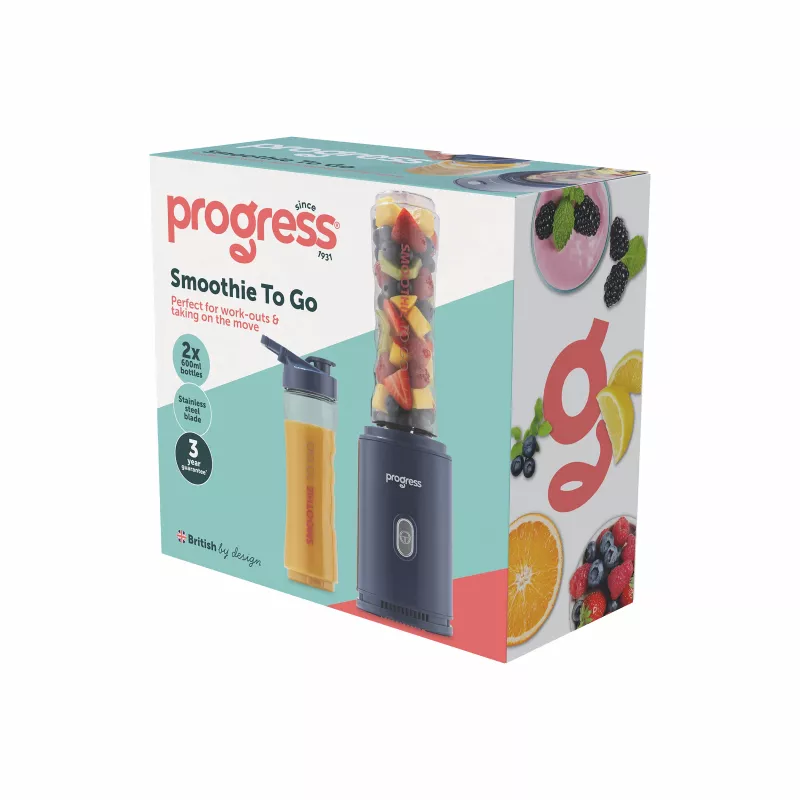 Progress EK6693PVDE Smoothie To Go Personal Blender 300 W Black/Stainless Steel
