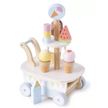 Promis LD04 Wooden Ice Cream Parlor Trolley for Children