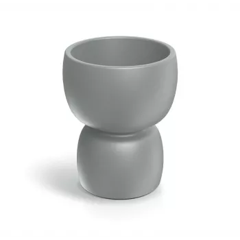 PROSPERPLAST DUALA Round Flowerpot 40 cm Anthracite Polypropylene Plastic TDR40-106GR