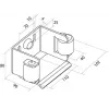 PSG 60.00P.80.19 Cantilever Gate Trolley Set for 80x80x5 mm Rail, 400 kg Capacity, 2 Trolleys with 5 Steel Rollers Each, Galvanized Steel
