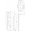 PSG 60.014.9005 Support Bracket for Drive-On Holder, Jet Black RAL 9005