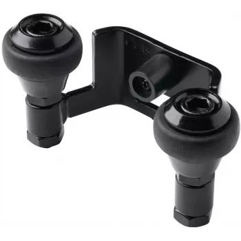 PSG 60.023.9005 Upper Guide Bracket for Sliding Gates, 60mm, 2 Rollers, Black RAL 9005