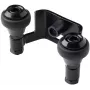 PSG 60.023.9005 Upper Guide Bracket for Sliding Gates, 60mm, 2 Rollers, Black RAL 9005