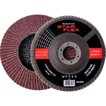 PSG Star Flex STAL T29 125x22mm Flap Disc, Zirconia Alumina, Grit 40, for Steel (TLS1252240)