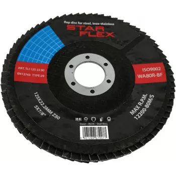 PSG Star Flex T29 125-22 Grit 80 INOX Flap Disc TLI1252280