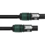 PSSO Speaker Cable Speakon 4x2.5 mm² 0.5 m Black 30227928