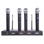 PULSAR PLL-400 UHF 4-Channel Wireless Microphone System (4 Handheld Microphones)