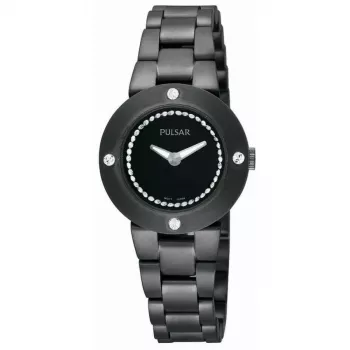 Pulsar PTA407X1 Women's Quartz Analogue Watch 27mm Stainless Steel Silver Dial