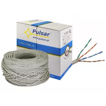 PULSAR PU-NC201 Twisted Pair Cable U/UTP, Cat 5e, 24AWG, Grey