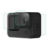 PULUZ PU507 9H Tempered Glass Screen & Lens Protector Kit for GoPro HERO12/11/10 Black – 3-Piece Set (Front, Rear, Lens)