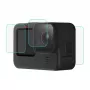 PULUZ PU507 9H Tempered Glass Screen & Lens Protector Kit for GoPro HERO12/11/10 Black – 3-Piece Set (Front, Rear, Lens)