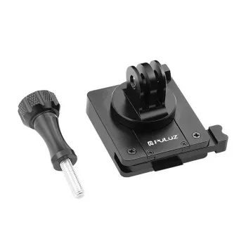 PULUZ Helmet Mount for Sports Cameras (DJI, GoPro, Insta360) - Black