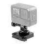 PULUZ Helmet Mount for Sports Cameras (DJI, GoPro, Insta360) - Black
