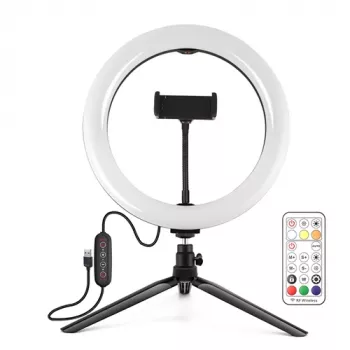 PULUZ LED Ring Light 26cm with 8.3cm Tripod Stand USB