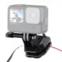 PULUZ Motorcycle Windshield Clip for Sports Cameras (DJI Osmo Action 4, GoPro Hero 12, Insta360 Ace Pro / X4) - Black